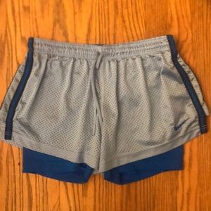 Blue Nike Dri fit shorts